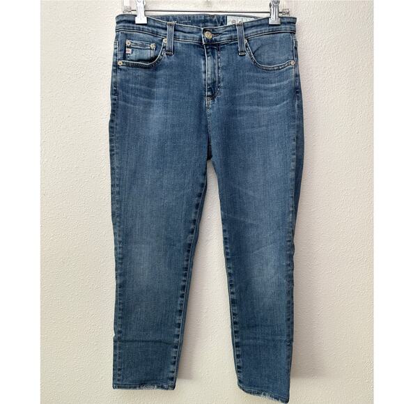 AG Adriano Goldschmied Prima Crop Cigarette Jeans Blue Women US 28 - Picture 2 of 14